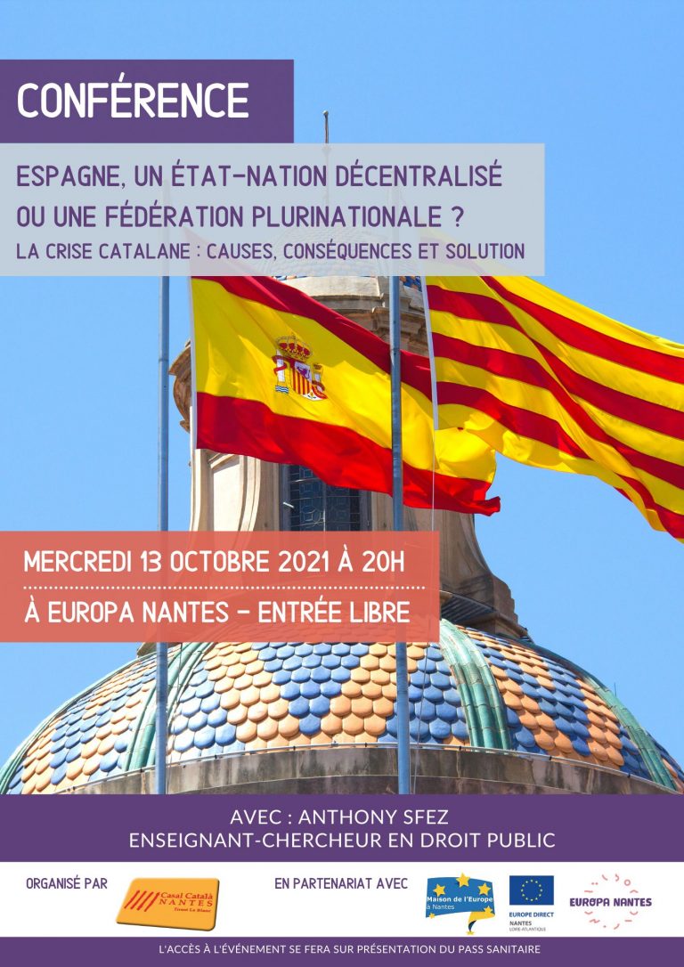 Conférence : « La crise catalane : causes, conséquences et solution »
